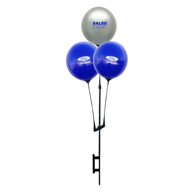 Custom Reusable Balloon Cluster Kit w/ Ground Spike (3 Balloons)