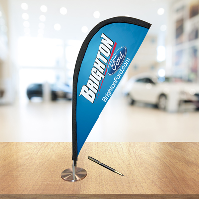 Custom Paddle Flag Desk Display