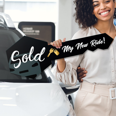 Key Signs Sold-My New Ride!