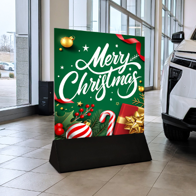 Happy Holidays Coroplast Billboards