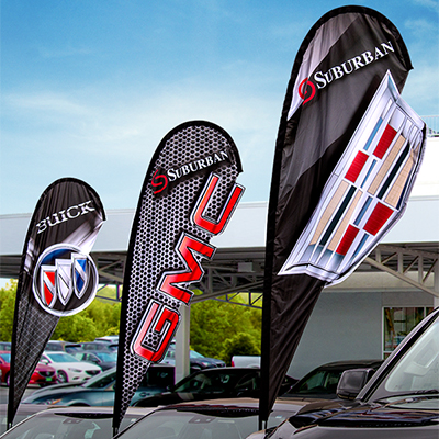 Custom 3-D Double Sided Teardrop Flag {EZ968-CUST}
