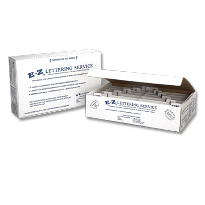 White Storage box for Numbers